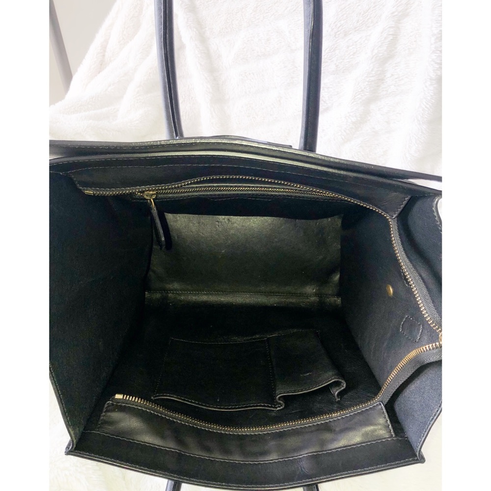 Celine Mini Luggage Tote Black & White - Picture 6 of 8